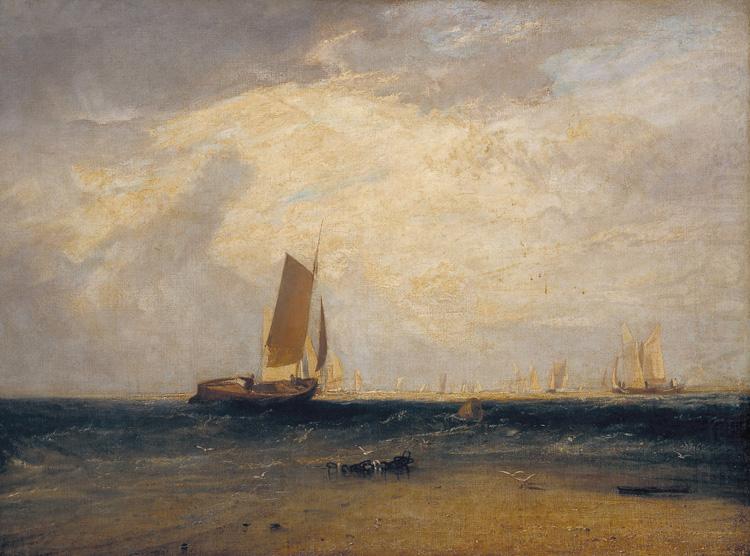 Joseph Mallord William Turner Fishing upon Blythe-sand,tide setting in (mk31) china oil painting image